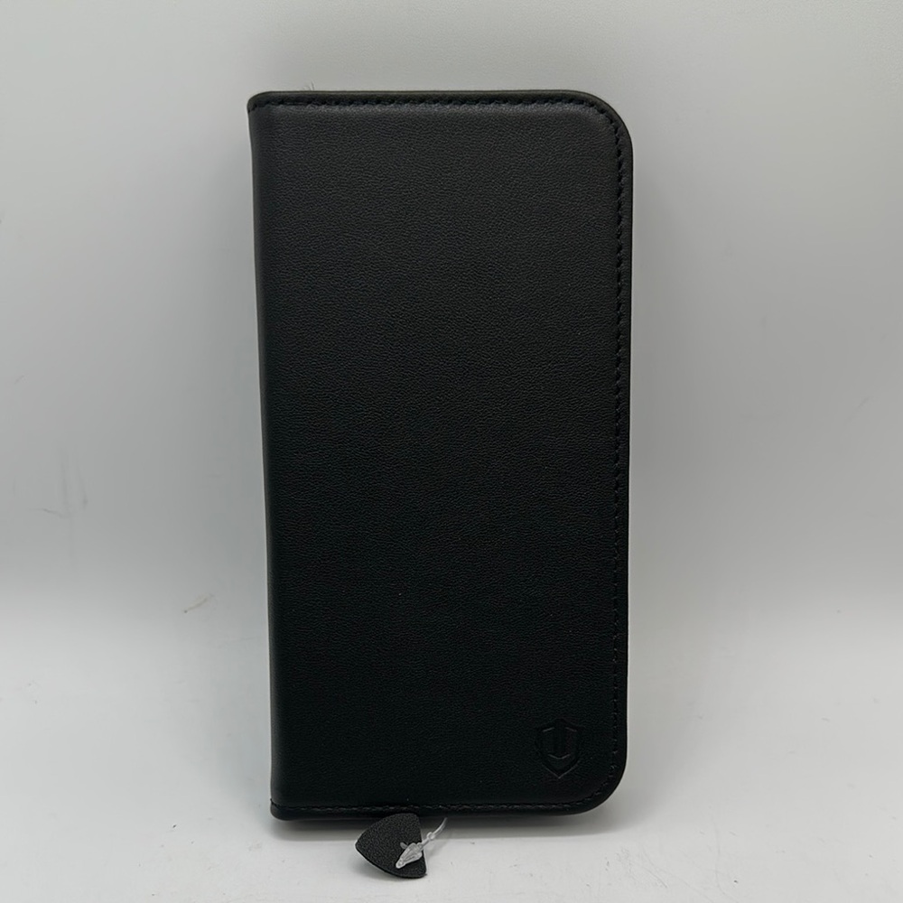 SHIELDON black leather flip cover case for iPhone 14 Pro Max 5G 6.7" with RFID